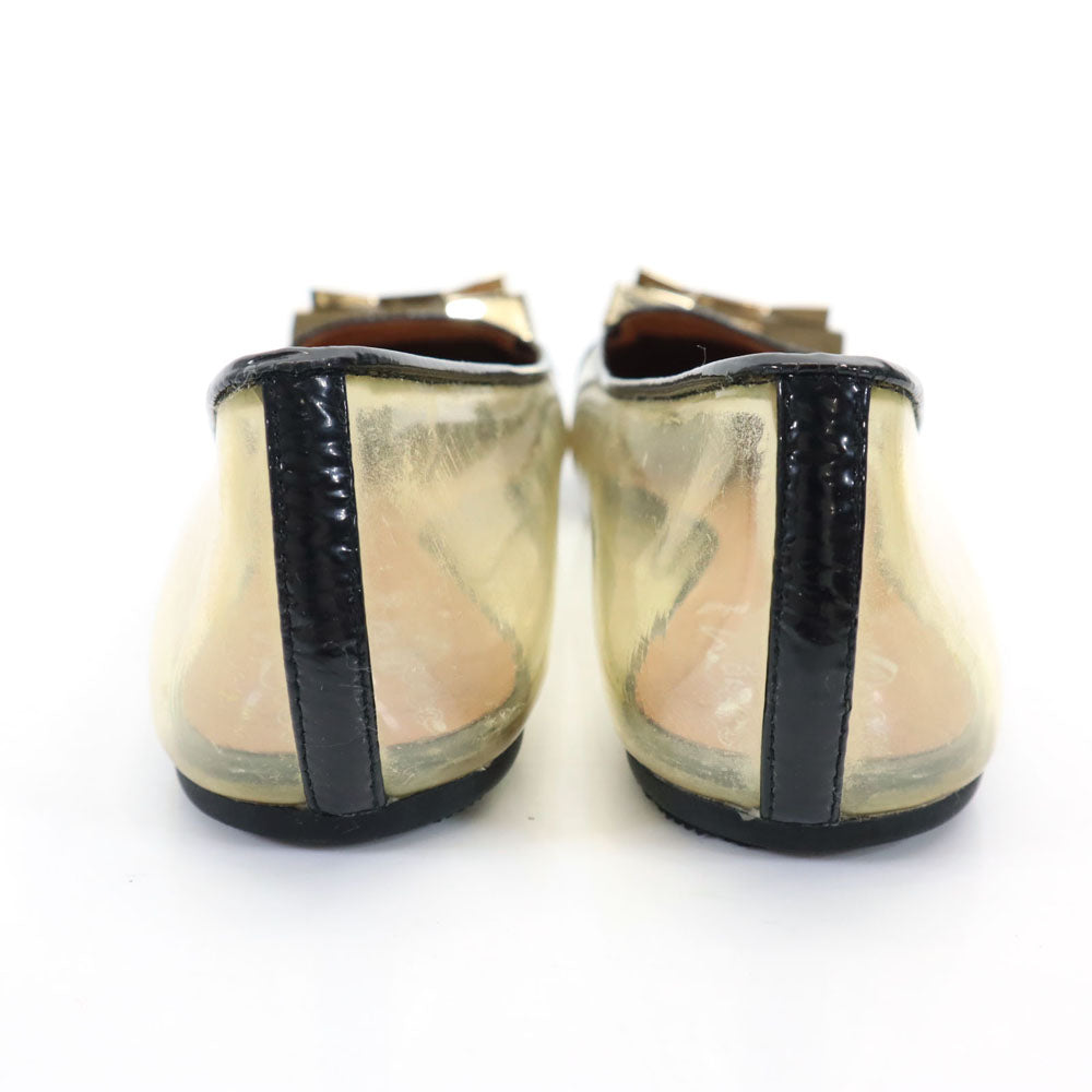 ROSE BUD ローズバッド ジェフリーキャンベル クリア シューズ 37 クリア系×ブラック By Jeffrey Campbell スケルトン レディース