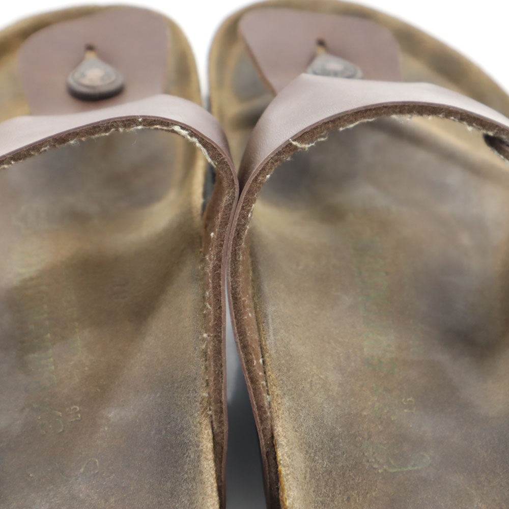 BIRKENSTOCK ビルケンシュトック ドイツ製 ギゼ サンダル 37 ブラウン Gizeh メンズ