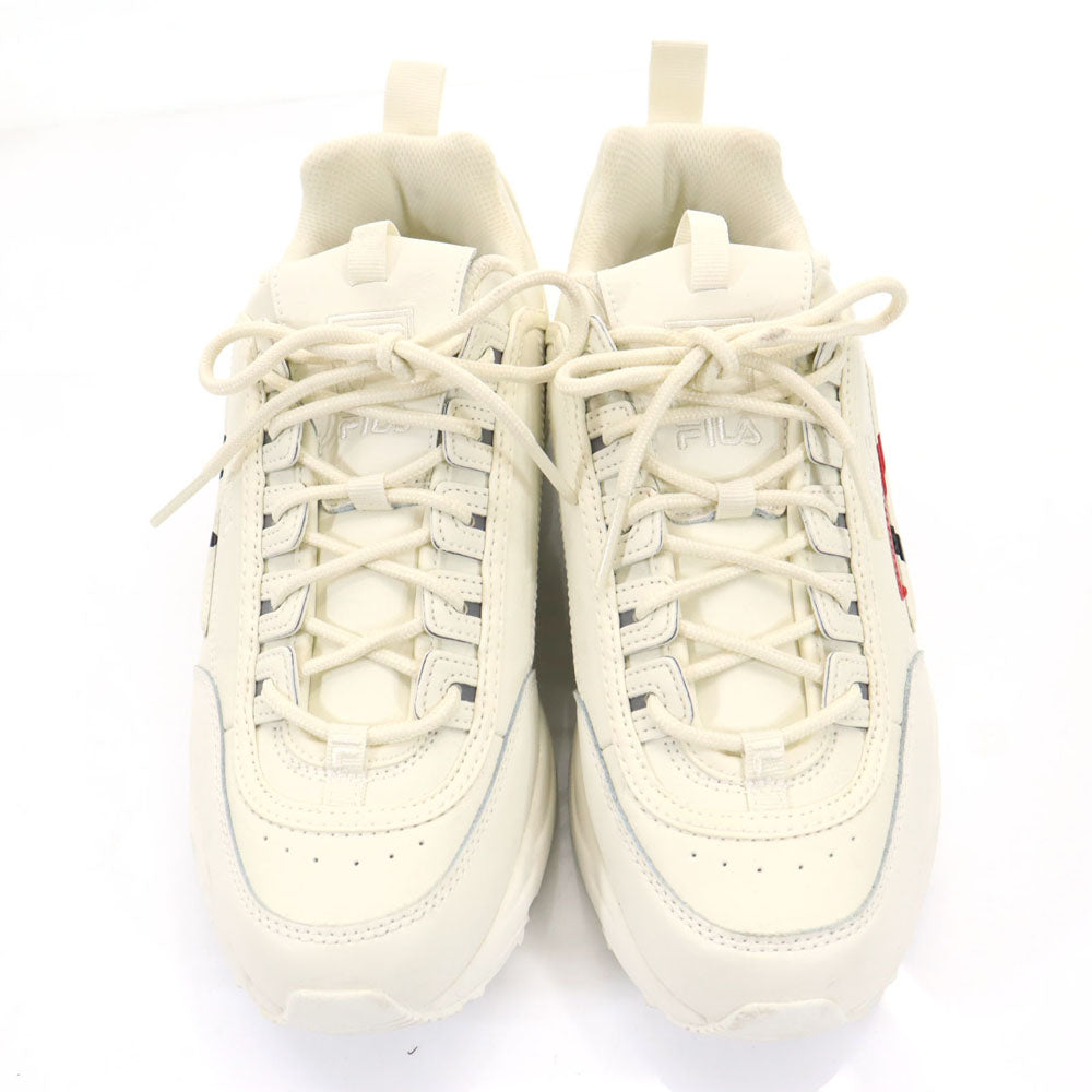 フィラ ディストレイサースクリプト スニーカー 27 アイボリー系 FILA メンズ