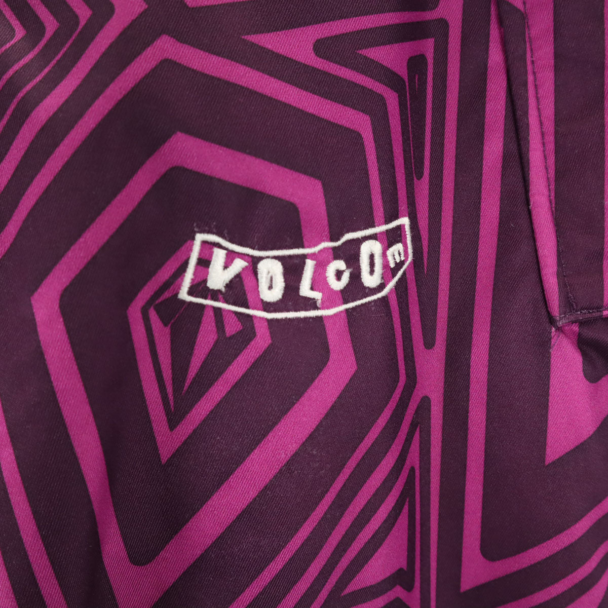 VOLCOM ボルコム NIMBUS 総柄 スノーボード パンツ L パープル系 スキー メンズ