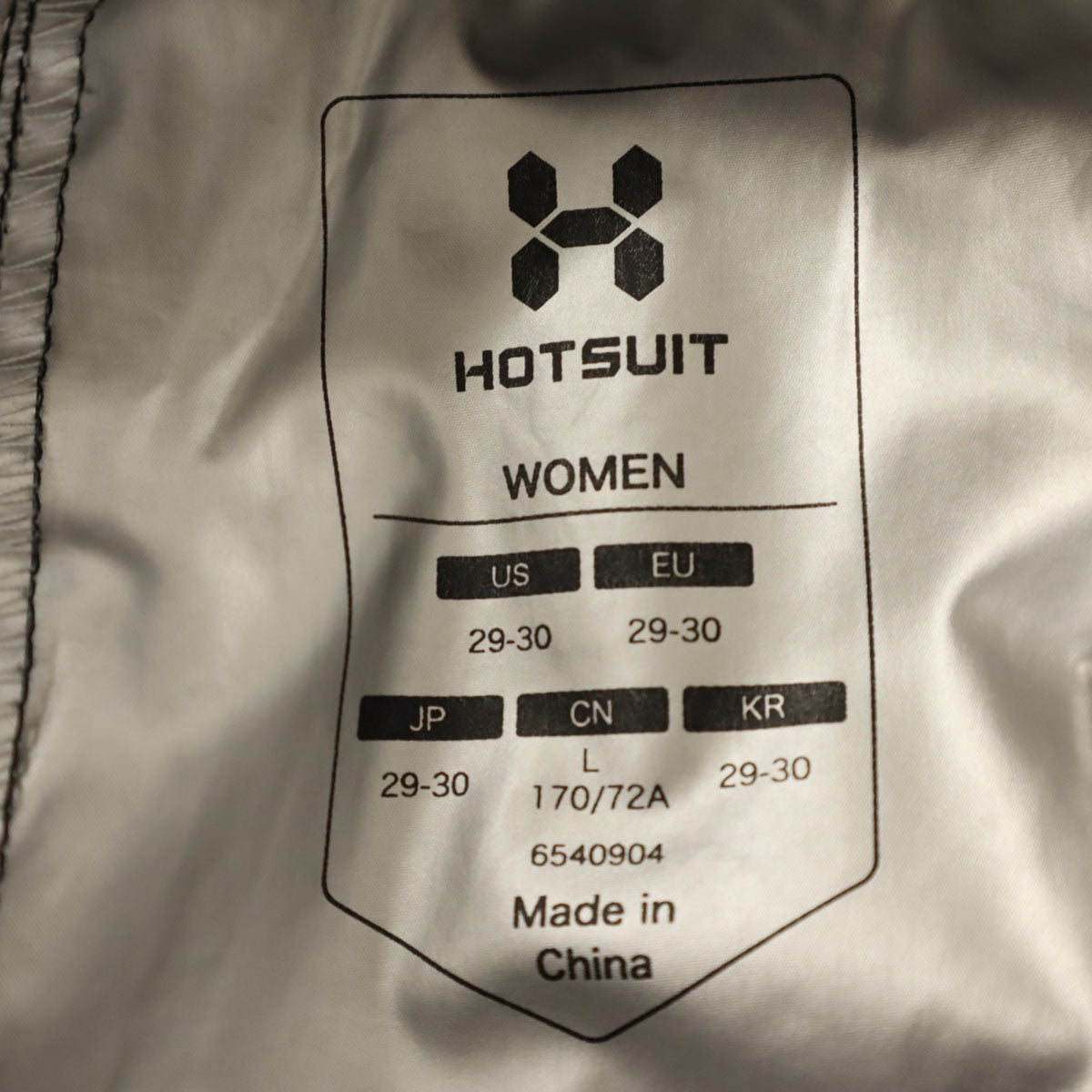 HOTSUIT サウナ パンツ 29-30 黒 サウナスーツ レディース