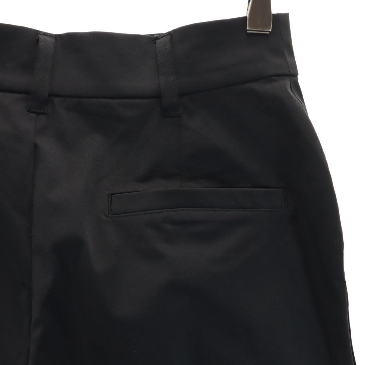 β ベータ 日本製 クロップドパンツ 7 ブラック レディース