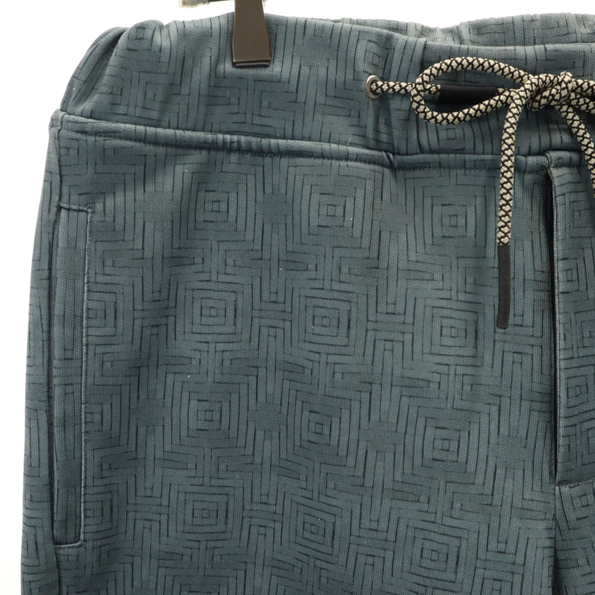 Emporio Armani エンポリオアルマーニ ポルトガル製 総柄 クロップドパンツ L グレー メンズ