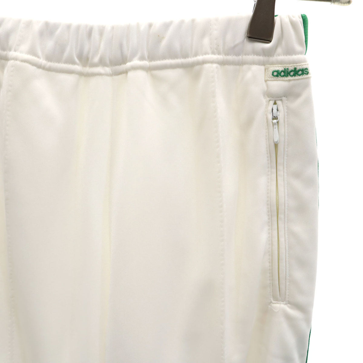 adidas アディダス 70s 西ドイツタグ ヴィンテージ トラックパンツ 1 ホワイト デサント レディース