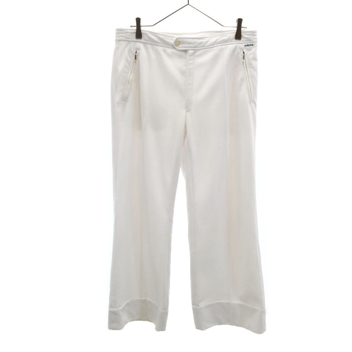 adidas アディダス 70s ヴィンテージ スラックスパンツ O ホワイト デサント メンズ