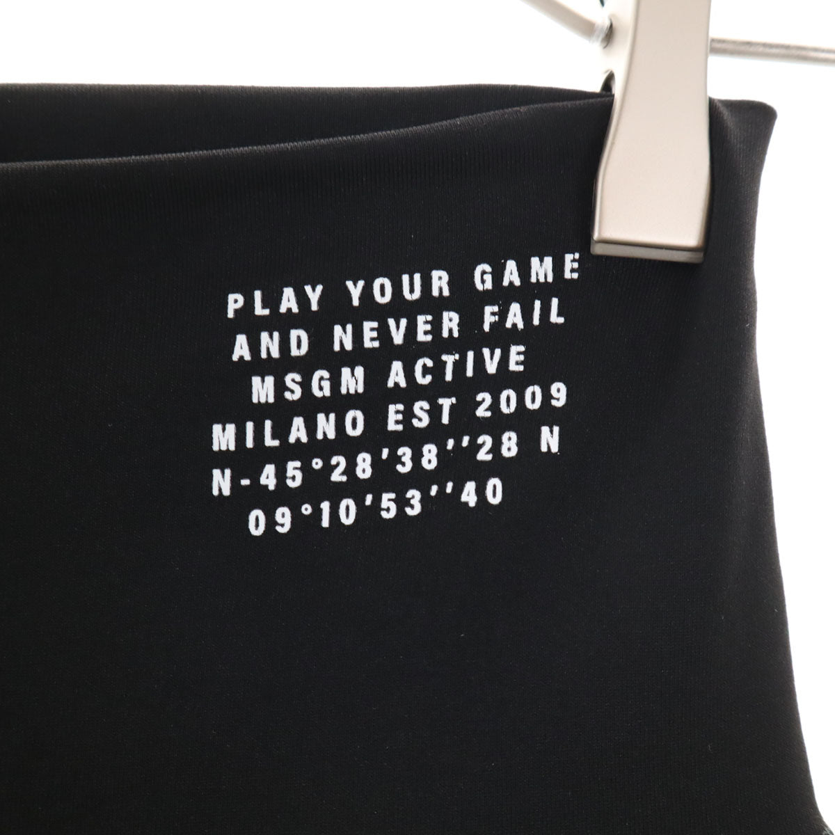 MSGM ACTIVE エムエスジーエム アクティブ イタリア製 トレーニング レギンス S ブラック レディース