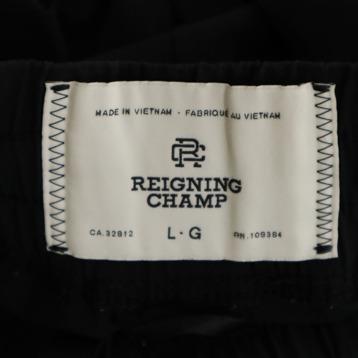 REIGNING CHAMP レイニングチャンプ ウインドパンツ L ブラック メンズ