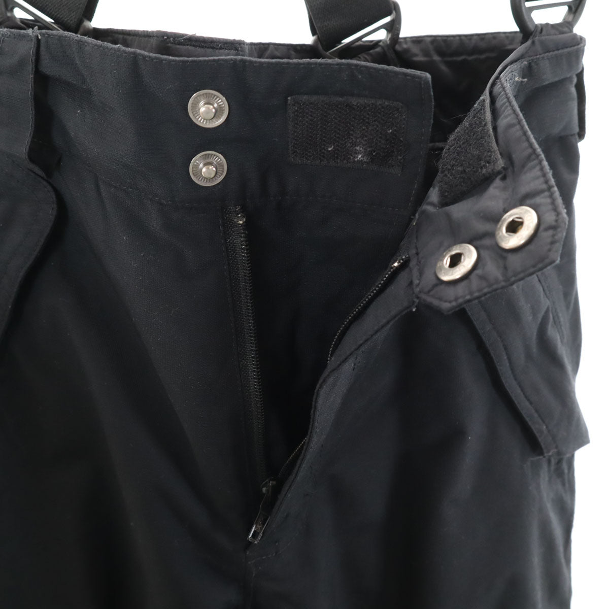 Columbia コロンビア スノーボード サスペンダー付き パンツ S ブラック 裏フリース アウトドア レディース