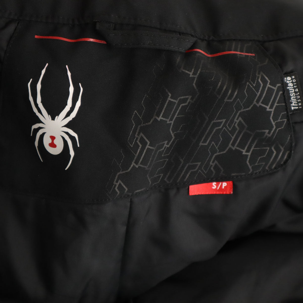 SPYDER スパイダー スキー サスペンダー付き パンツ S ブラック メンズ