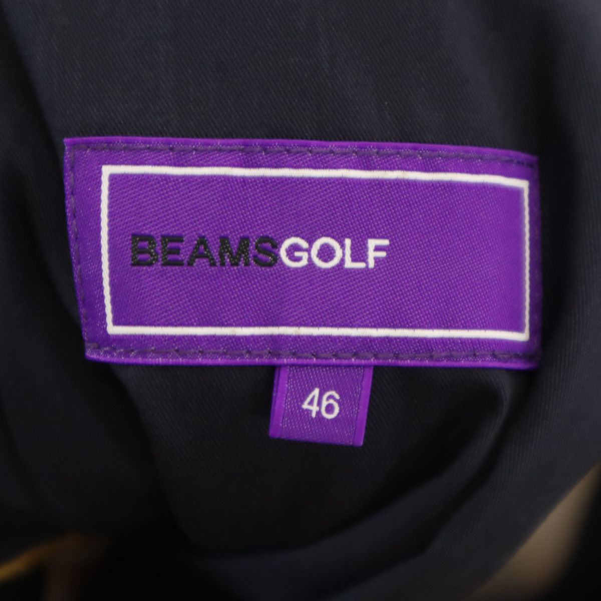未使用 BEAMS GOLF ビームスゴルフ 総柄 シーズンクレスト パンツ 46 マスタード メンズ