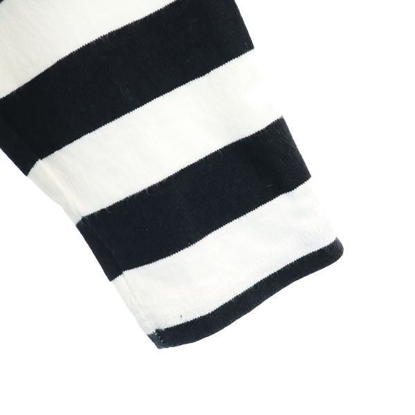 LABRAT ラブラット ボーダー柄 長袖 スウェットパーカー M 黒×白 メンズ