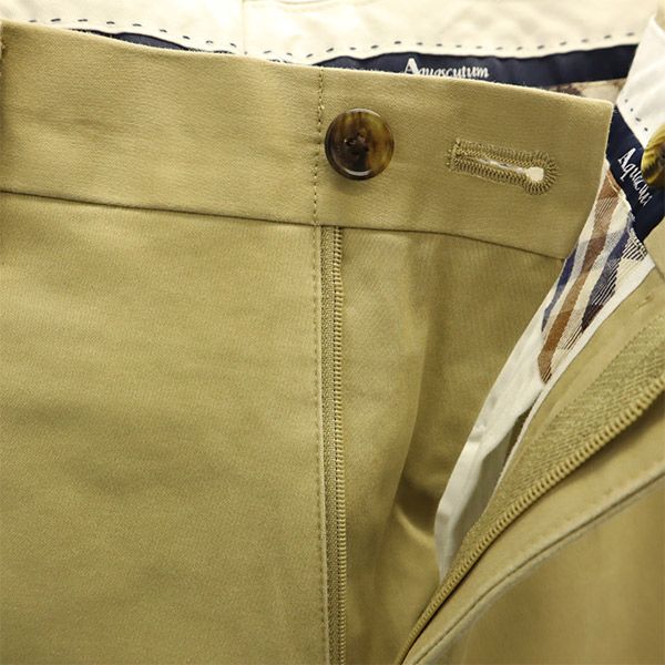 Aquascutum アクアスキュータム テーパードパンツ 79 ベージュ メンズ