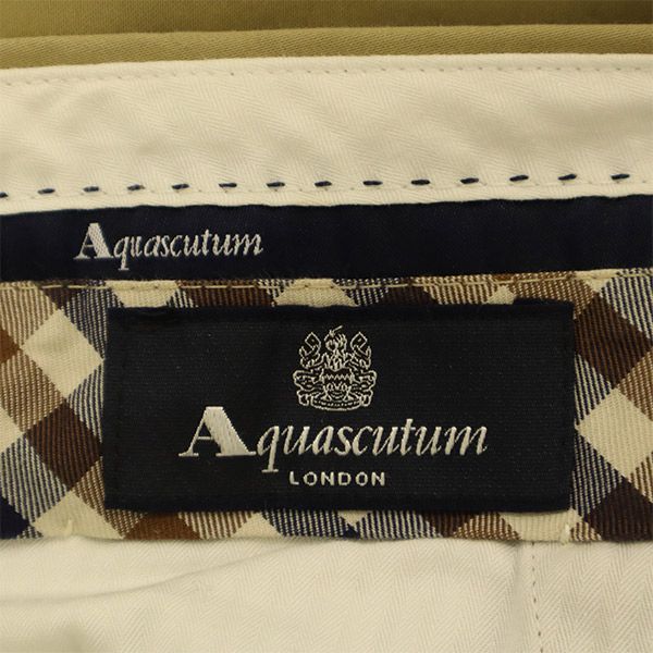 Aquascutum アクアスキュータム テーパードパンツ 79 ベージュ メンズ