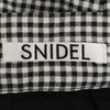 スナイデル SWFP191196 ギンガムチェック ショートパンツ 0 ブラック×ホワイト SNIDEL レディース