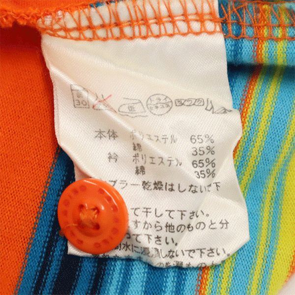 パラディーゾ 総柄 ゴルフ 半袖 ポロシャツ LL オレンジ系 Paradiso メンズ