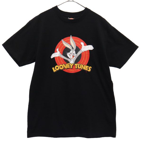 ルーニーテューンズ プリント 半袖 Tシャツ M ブラック LOONEY TUNES メンズ