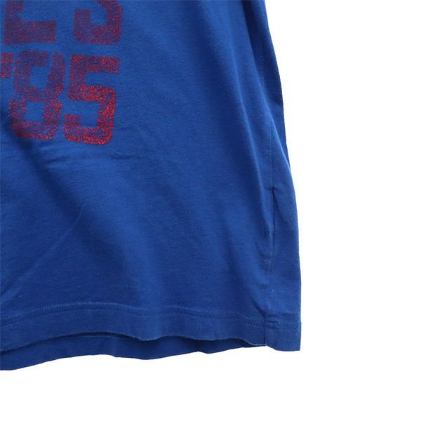 トミーヒルフィガー プリント 半袖 Tシャツ L/G ブルー TOMMY HILFIGER メンズ