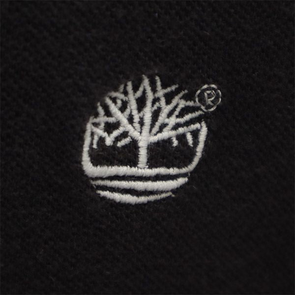 ティンバーランド ボーダー 半袖 ポロシャツ M Timberland 鹿の子 メンズ