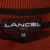 ランセル 総柄 長袖 ウール セーター M ブラウン LANCEL ニット レディース