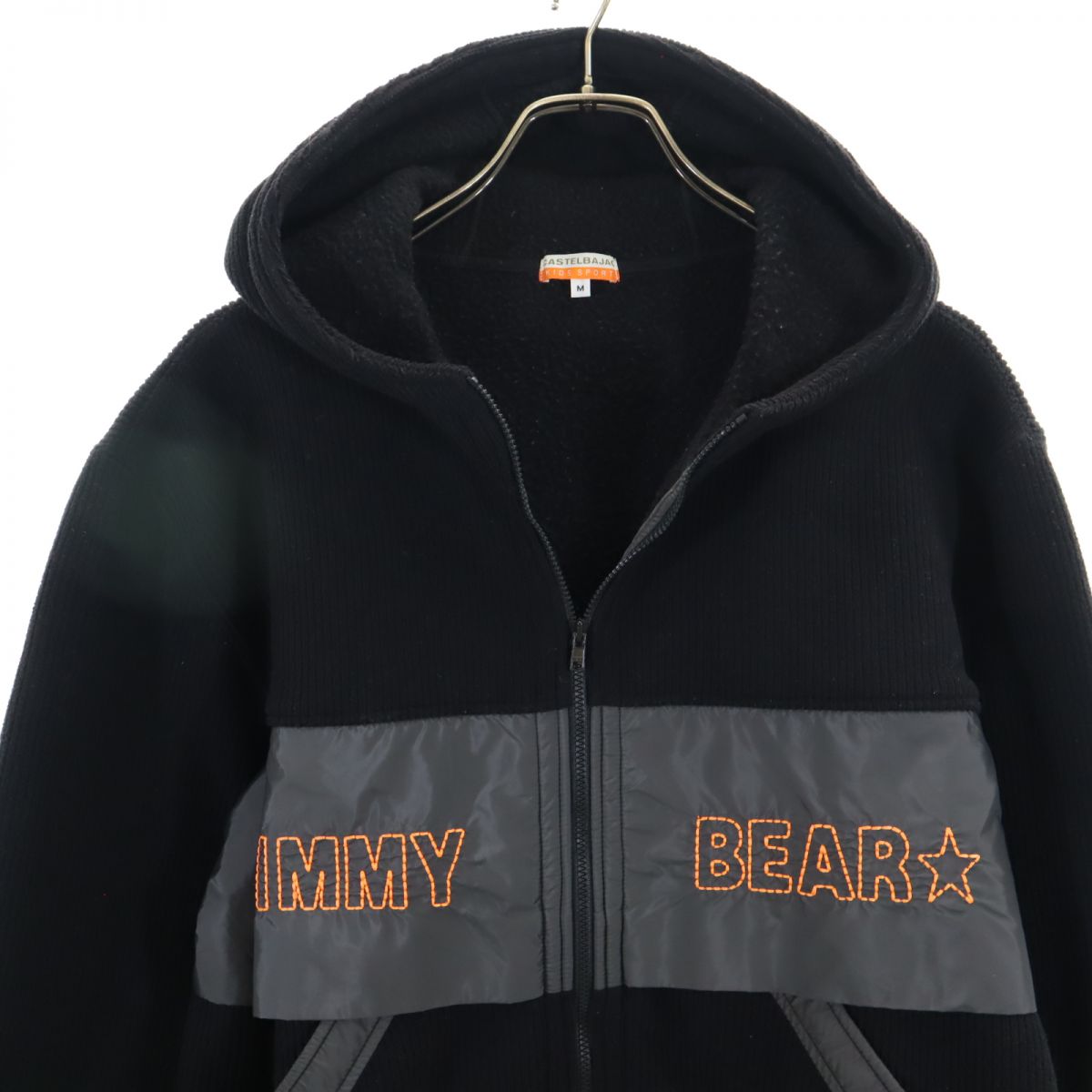 CASTELBAJAC KIDS SPORT カステルバジャック キッズスポーツ 長袖 コーデュロイ ジップパーカー M ブラック系 キッズ