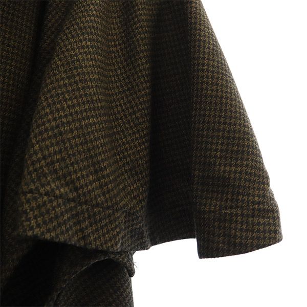 ティーマイケル 総柄 ウールコート 48 ブラウン T.MICHAEL メンズ