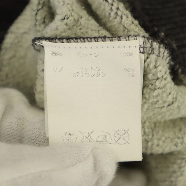 Christopher RAEBURN クリストファーレイバン プリント 長袖 トレーナー S グレー スウェット メンズ