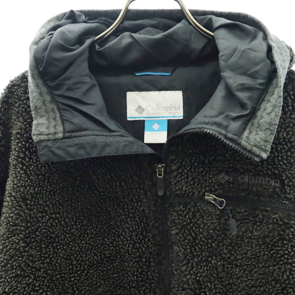 コロンビア 長袖 ボア アウトドアジャケット M グレー Columbia フード メンズ