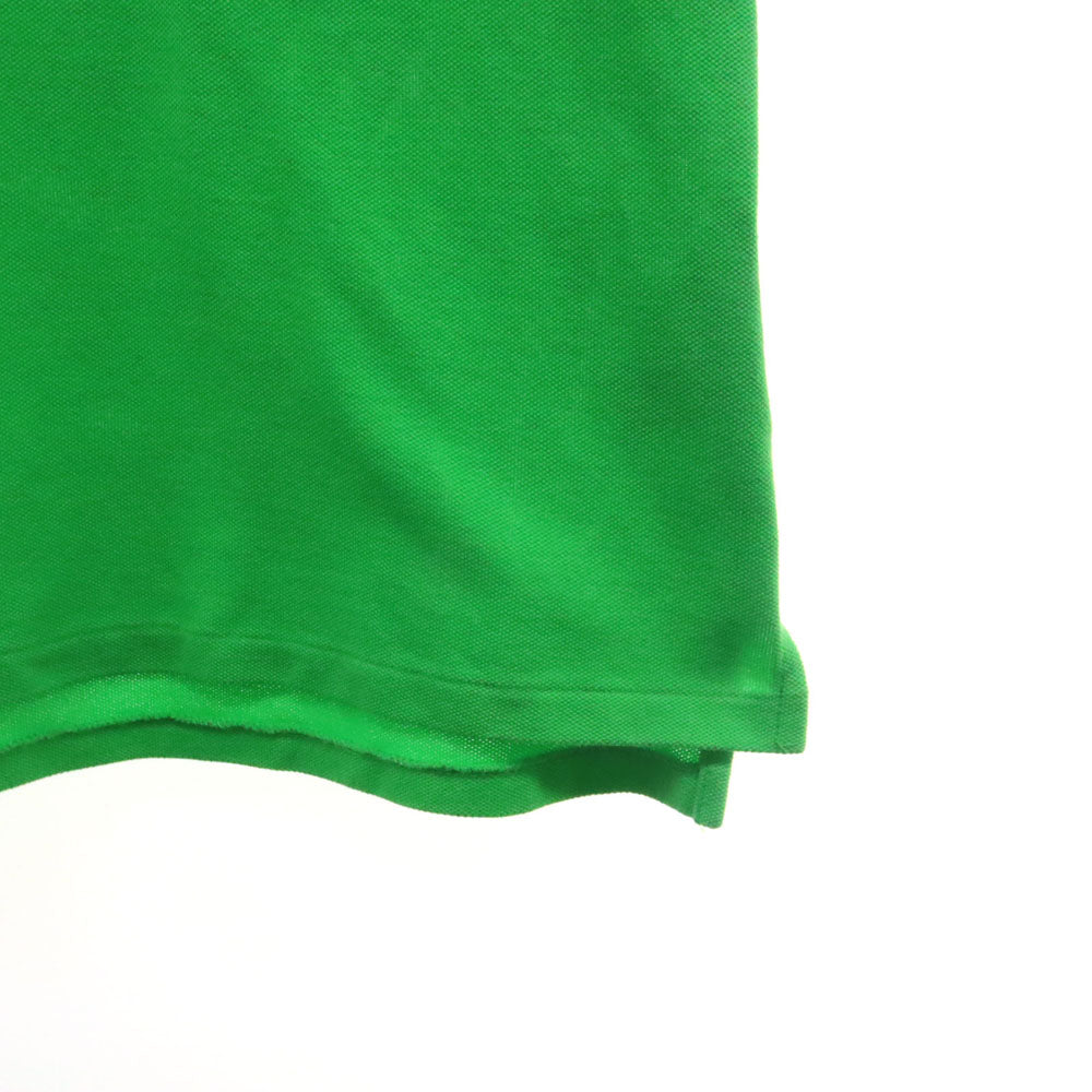 ラルフローレン ロゴビーズ 半袖 ポロシャツ 7f グリーン RALPH LAUREN 鹿の子地 レディース