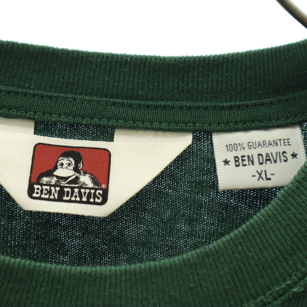 ベンデイビス 長袖 Tシャツ XL グリーン BEN DAVIS ロンT メンズ