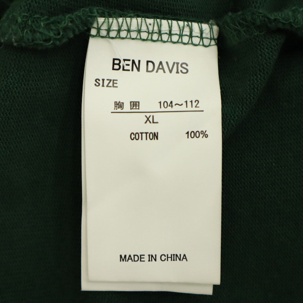 ベンデイビス 長袖 Tシャツ XL グリーン BEN DAVIS ロンT メンズ