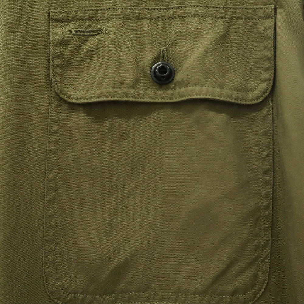 MADISON BLUE マディソンブルー 長袖 シャツ M グリーン ボタンフラップポケット レディース