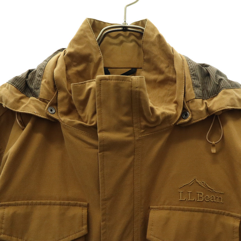エルエルビーン マウンテンジャケット M キャメル L.L.Bean ブランドロゴ フラップポケット ドローコード付き アウトドア メンズ
