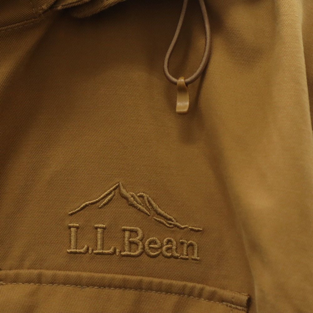 エルエルビーン マウンテンジャケット M キャメル L.L.Bean ブランドロゴ フラップポケット ドローコード付き アウトドア メンズ