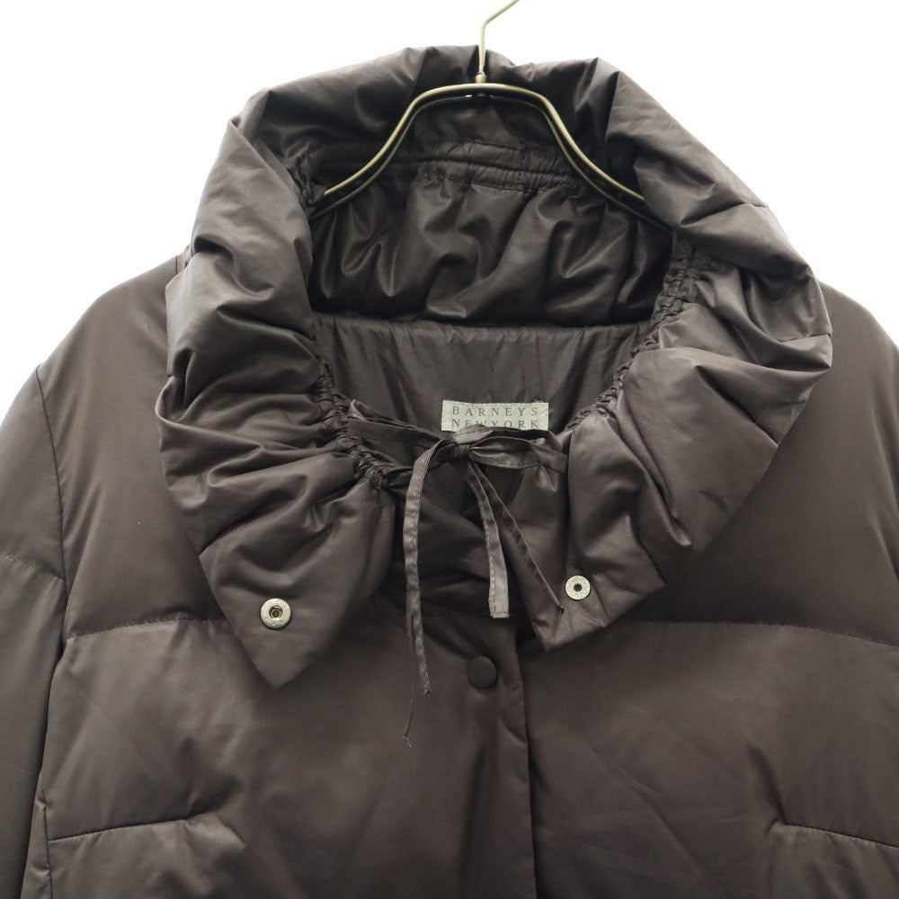 バーニーズニューヨーク ダウンジャケット 11AR ブラウン BARNEYS NEWYORK ハイネック レディース