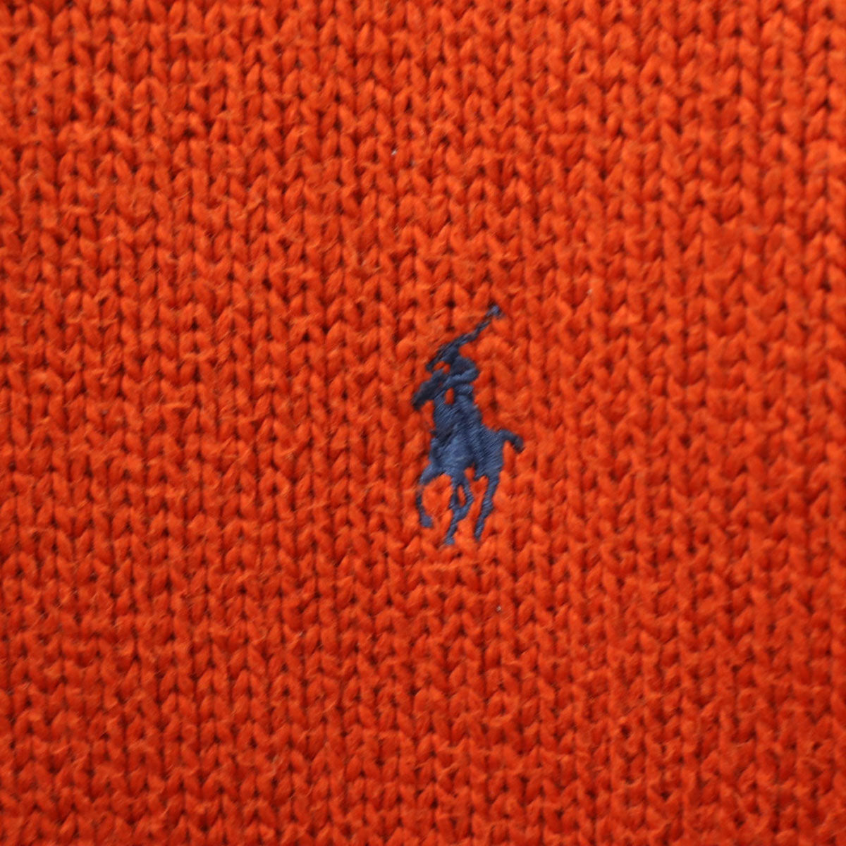 Polo by Ralph Lauren ポロバイラルフローレン 長袖 ハーフジップ コットン セーター L オレンジ メンズ
