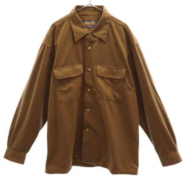 WAREHOUSE ウエアハウス 長袖 シャツ L ブラウン メンズ