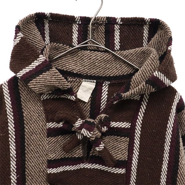 MOLINA モリーナ 総柄 長袖 メキシカン パーカー 42 ブラウン系 プルオーバー メンズ