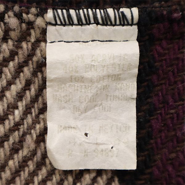 MOLINA モリーナ 総柄 長袖 メキシカン パーカー 42 ブラウン系 プルオーバー メンズ