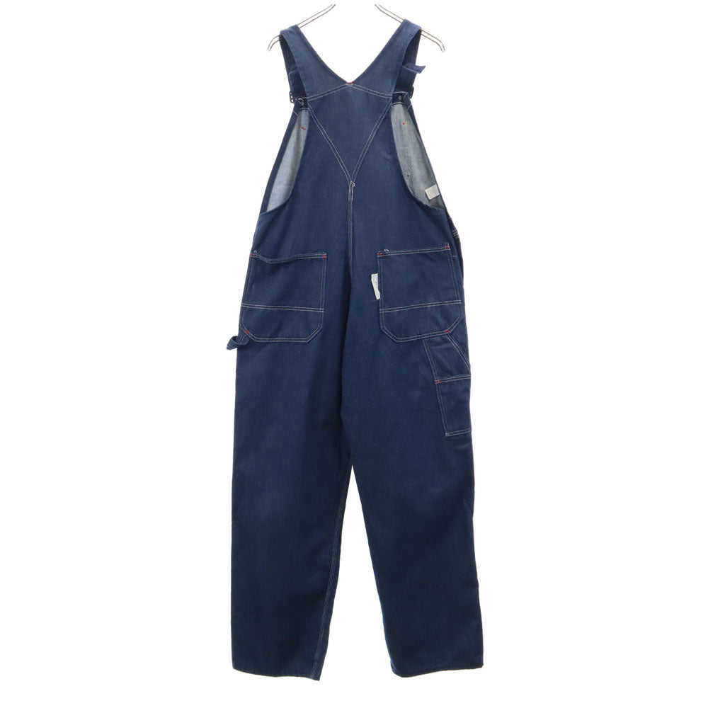 モンゴメリーワールド 70s 80s USA製 ヴィンテージ デニム オーバーオール W38 ネイビー MONTGOMERY WARD
 メンズ