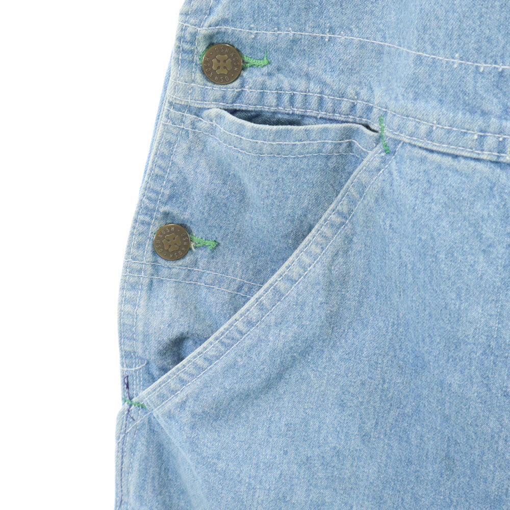 OSHKOSH オシュコシュ 80s USA製 ヴィンテージ 42タロン リメイク デニム オーバーオール W32 メンズ