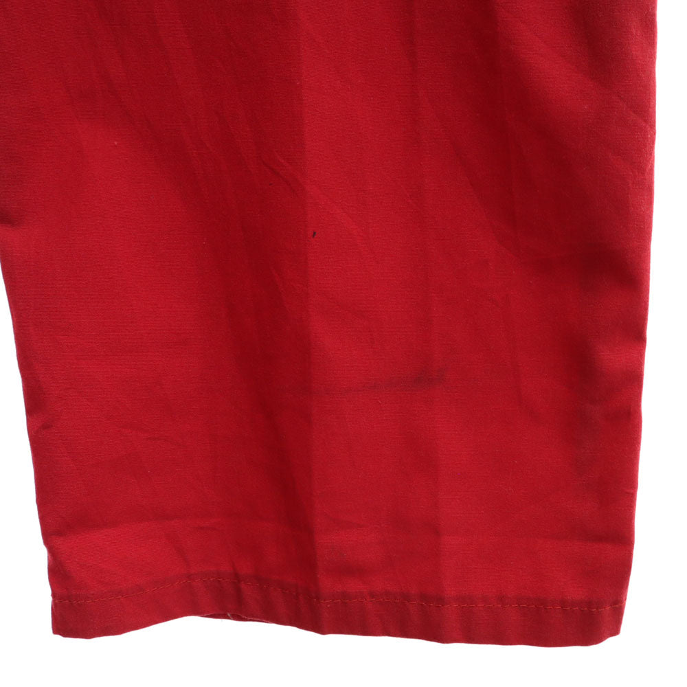 ディッキーズ シュラインクラブ フリーメイソン バック刺繍 半袖 つなぎ レッド Dickies 作業服 作業着 メンズ