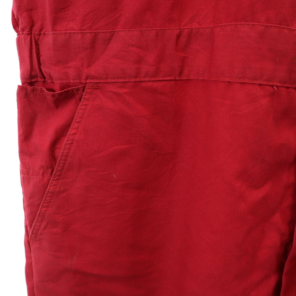 ディッキーズ シュラインクラブ フリーメイソン バック刺繍 半袖 つなぎ レッド Dickies 作業服 作業着 メンズ