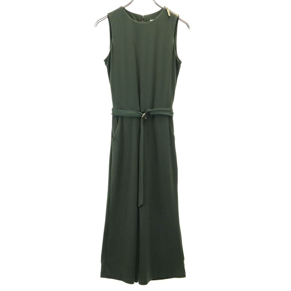 MICHAEL MICHAEL KORS マイケルマイケルコース ノースリーブ オールインワン XS グリーン系 サロペット バックジップ レディース