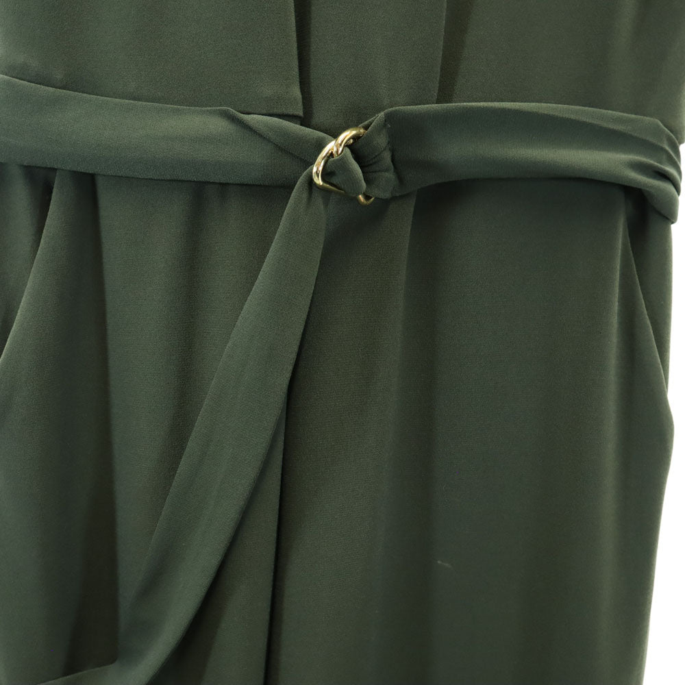 MICHAEL MICHAEL KORS マイケルマイケルコース ノースリーブ オールインワン XS グリーン系 サロペット バックジップ レディース