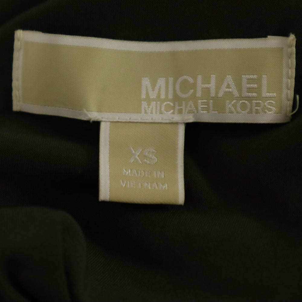 MICHAEL MICHAEL KORS マイケルマイケルコース ノースリーブ オールインワン XS グリーン系 サロペット バックジップ レディース