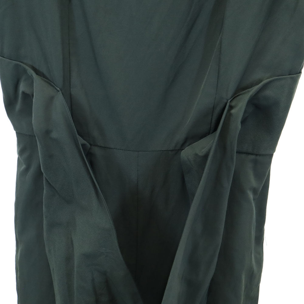 マックスマーラウィークエンド 半袖 オールインワン 34 グリーン系 MAX MARA Weekend サロペット バックジップ レディース