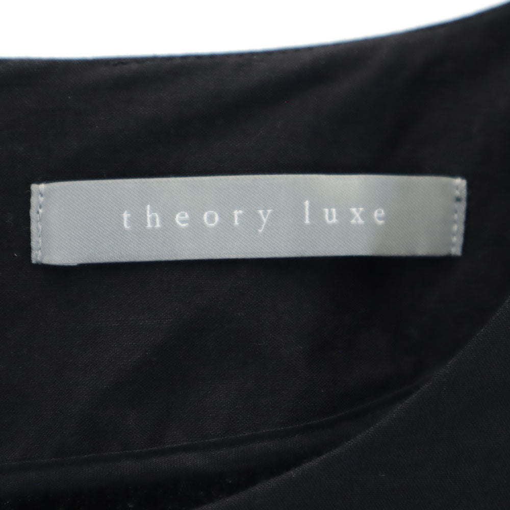 theory luxe セオリーリュクス リネンブレンド ジャンプスーツ オールインワン 38 ブラック レディース