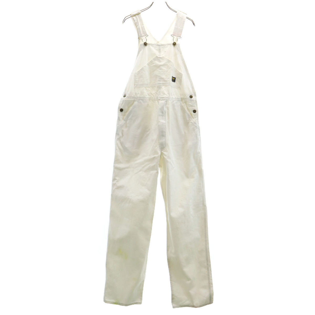 OSHKOSH オシュコシュ 80s USA製 ヴィンテージ ペインター オーバーオール W34 ホワイト TALONジップ メンズ
