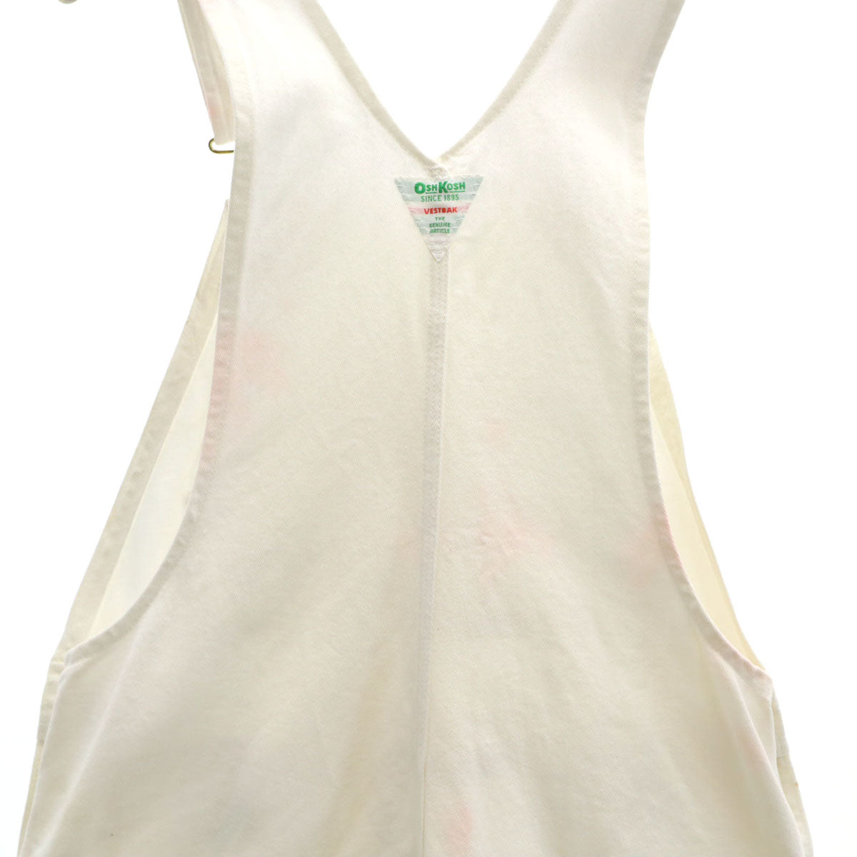 OSHKOSH オシュコシュ 80s USA製 ヴィンテージ ペインター オーバーオール W34 ホワイト TALONジップ メンズ
