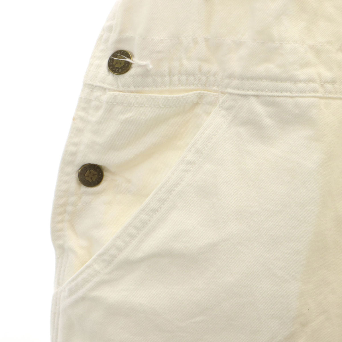 OSHKOSH オシュコシュ 80s USA製 ヴィンテージ ペインター オーバーオール W34 ホワイト TALONジップ メンズ